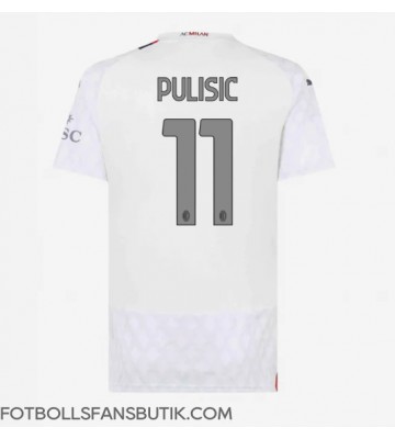 AC Milan Christian Pulisic #11 Replika Bortatröja Damer 2023-24 Kortärmad